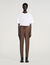 Pantalon élastiqué en laine