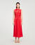 Robe longue en satin