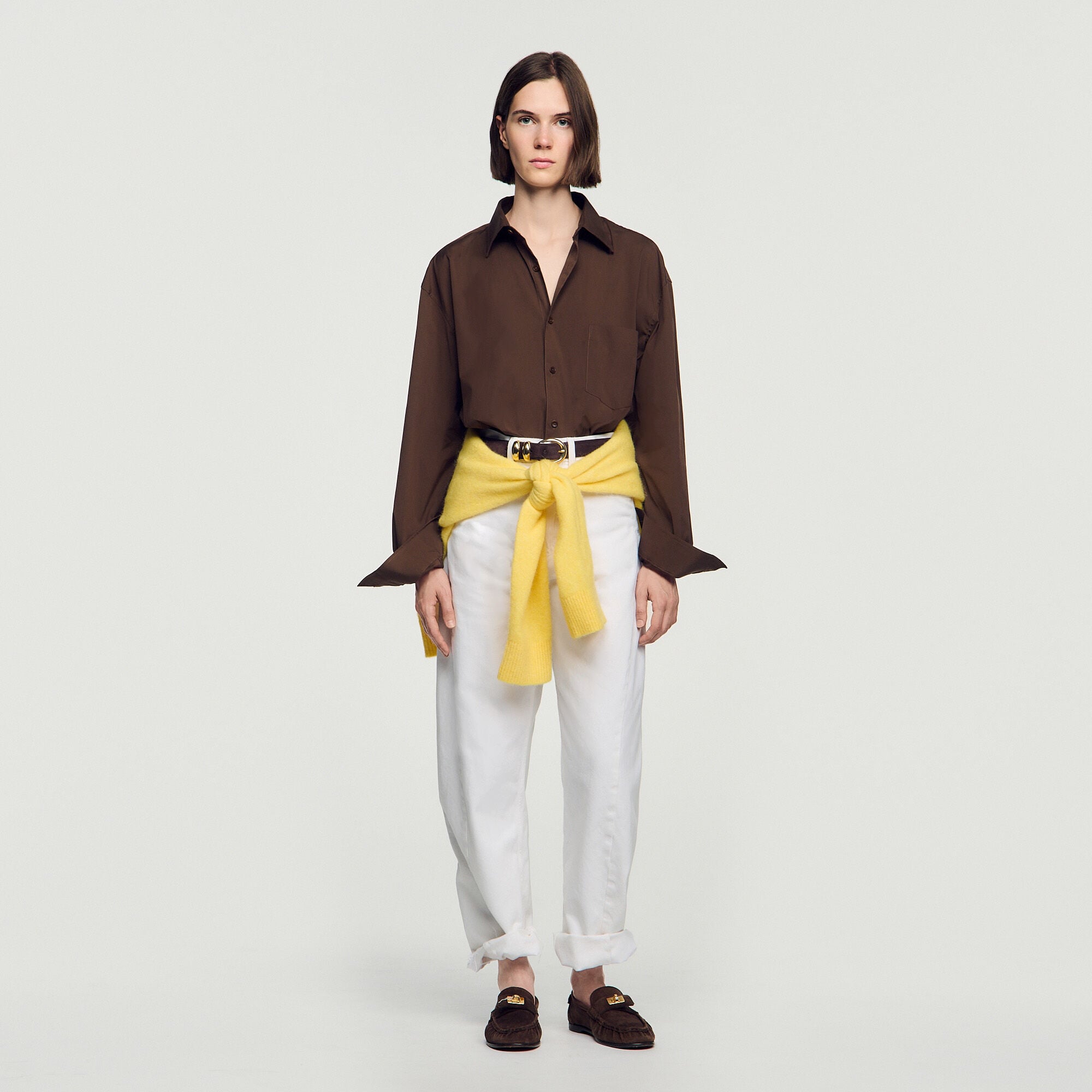 Chemise oversize en coton - Mixte | Sandro Paris