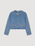 Blouson en denim strassé