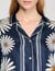 Chemise en soie imprim&eacute; fleur