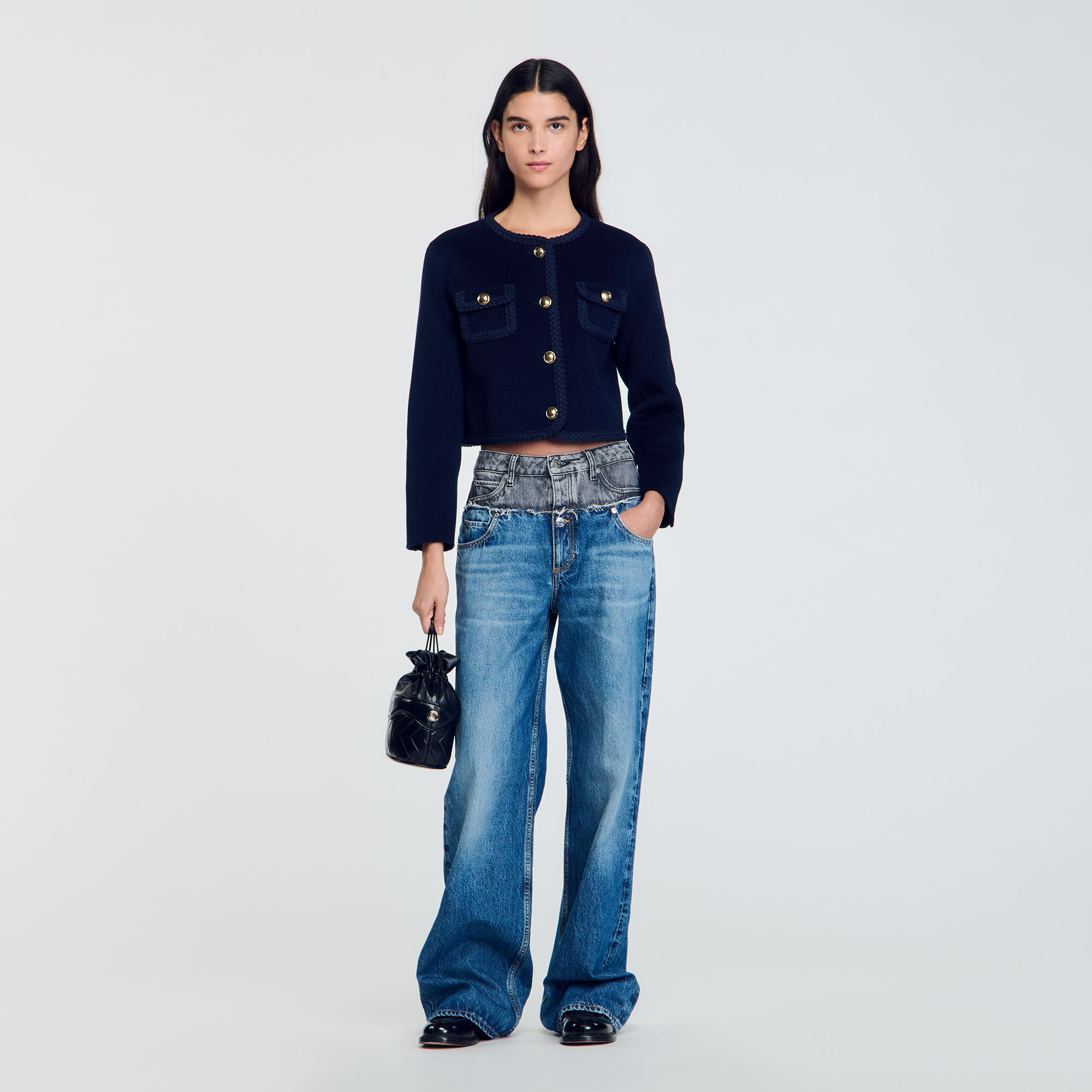 Veste en jean sandro homme hot sale