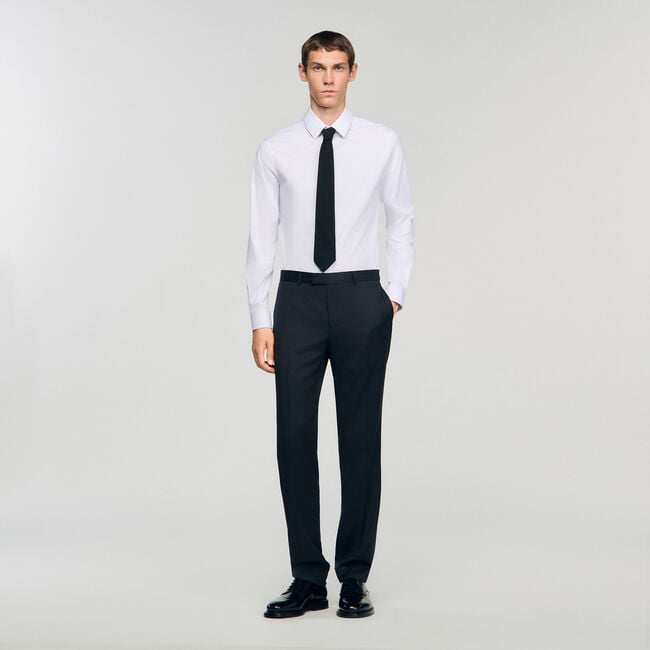 Pantalon en laine classique