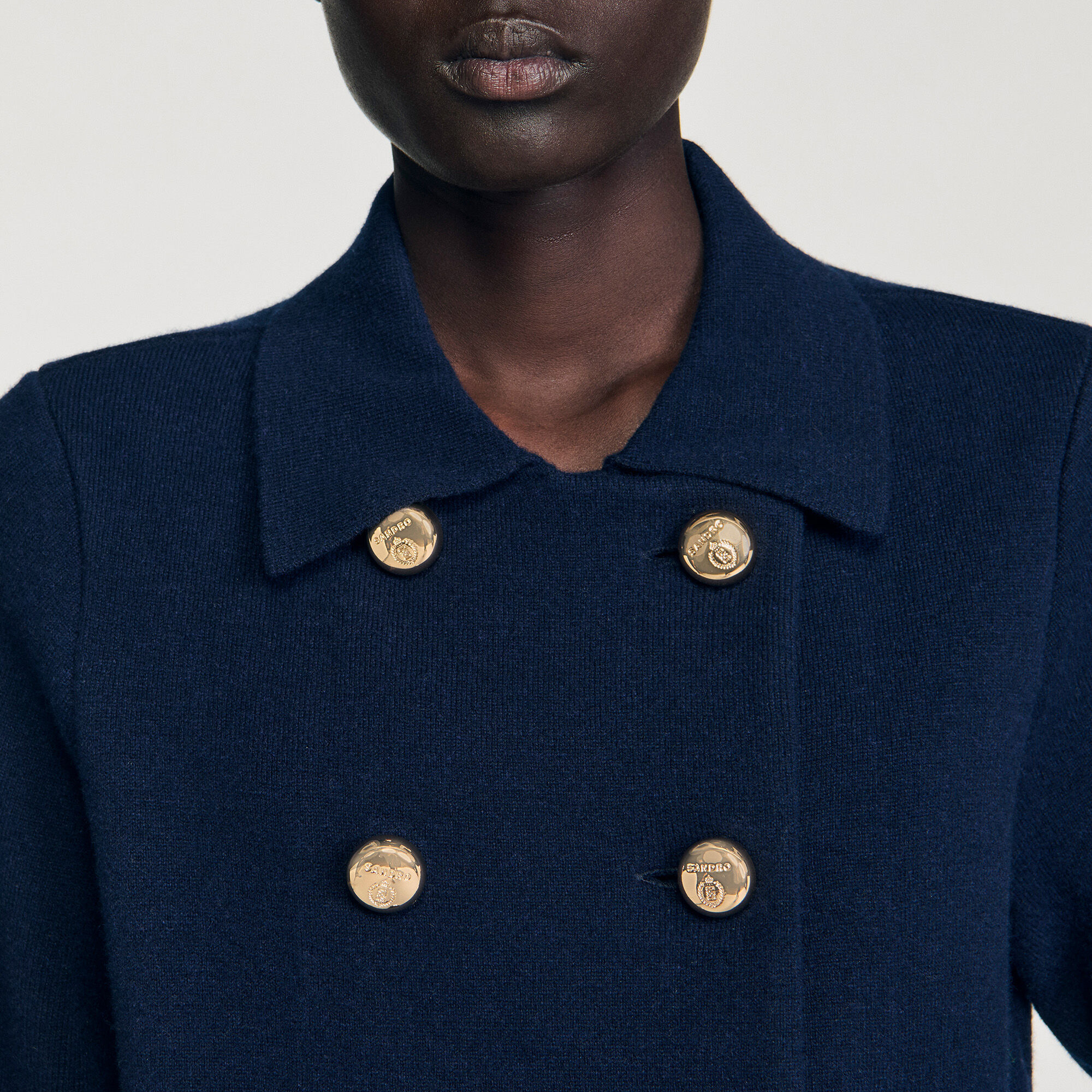 Cardigan à double boutonnage 