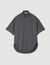 Chemise oversize rayée strassée
