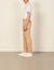 Pantalon carotte en coton
