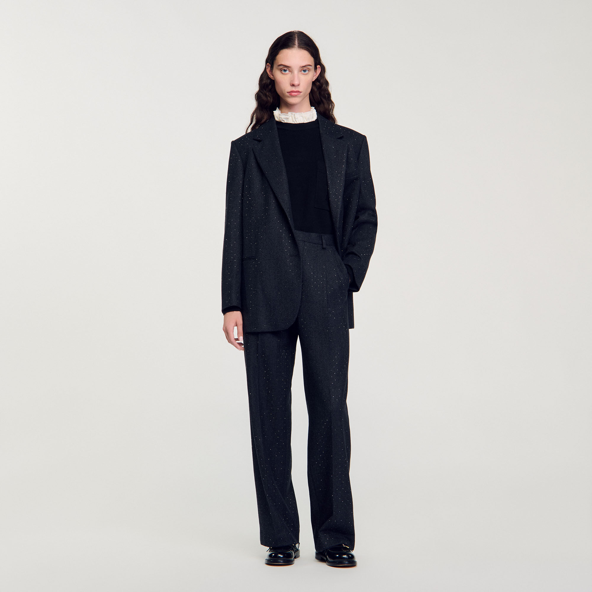 Pantalon de costume strassé