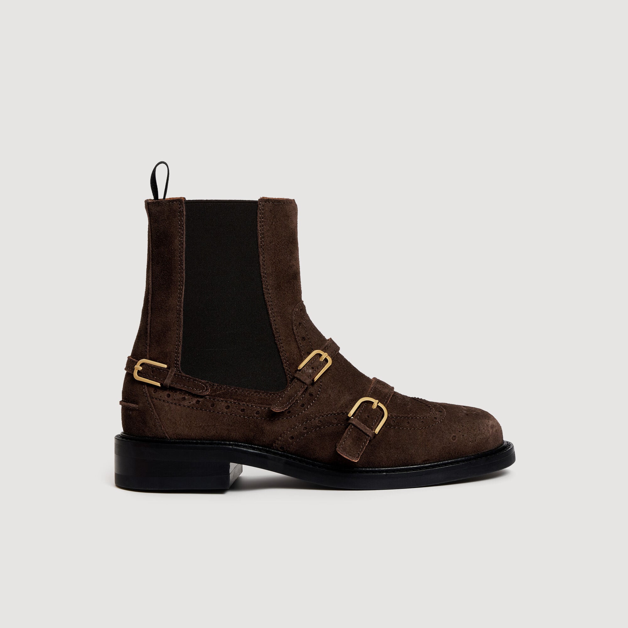 Bottines chelsea &agrave; boucles - Femme | Sandro Paris