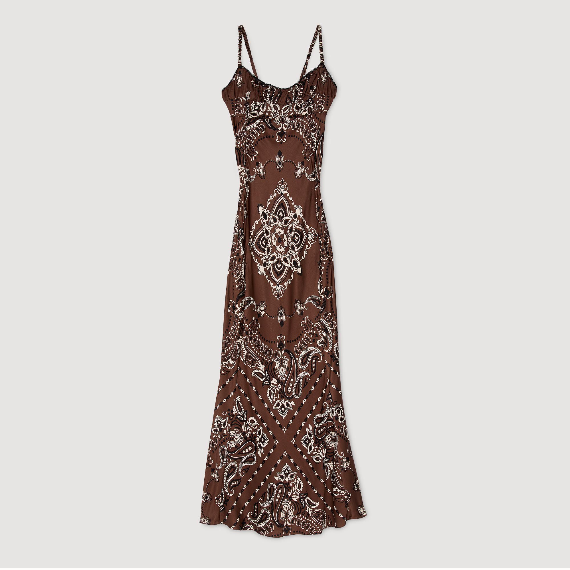 Robe longue à imprimé bandana