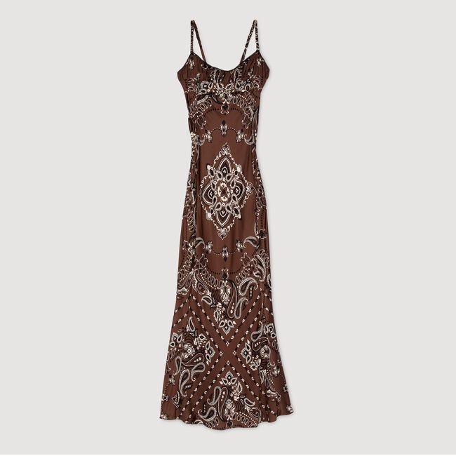 Robe longue à imprimé bandana