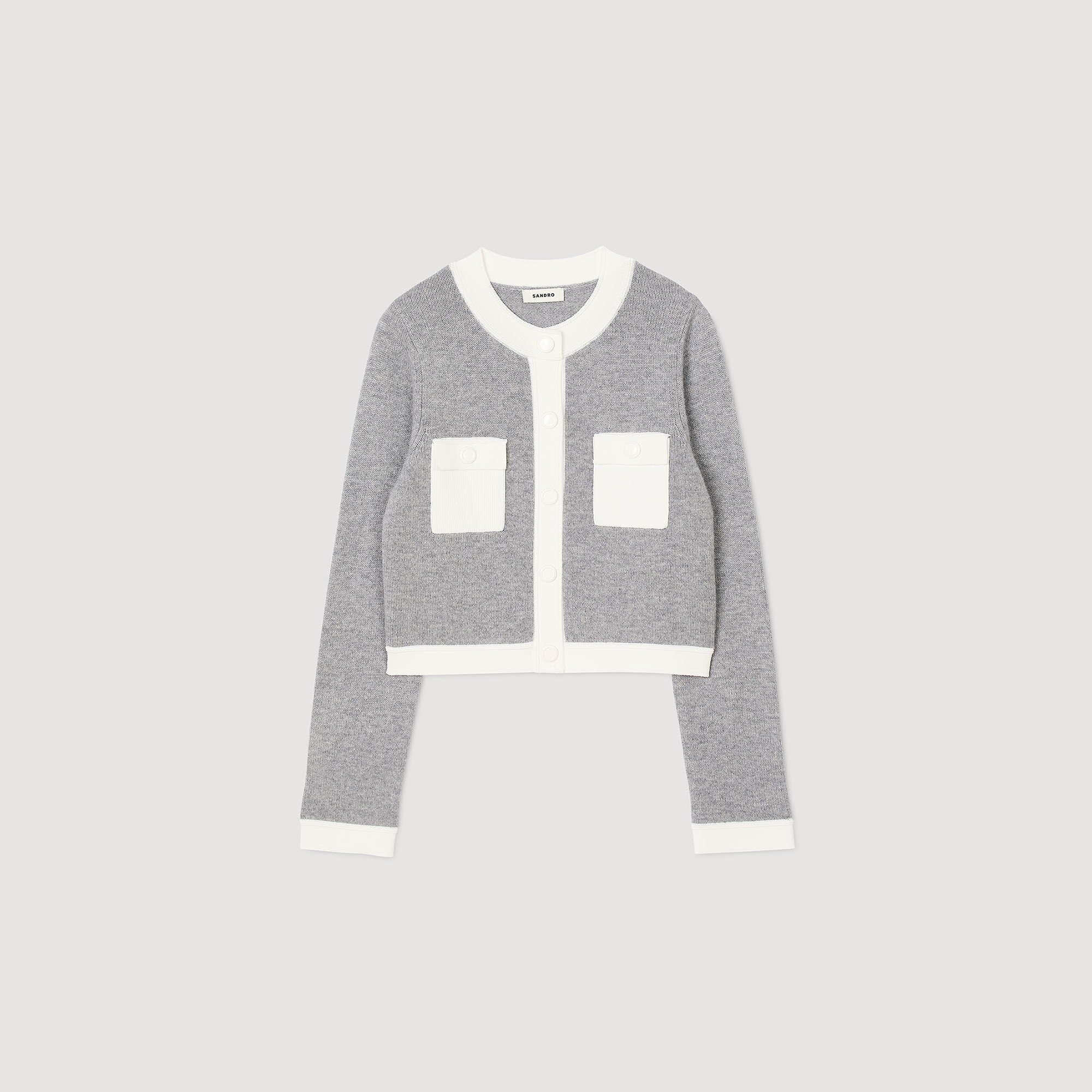 Cardigan bicolore