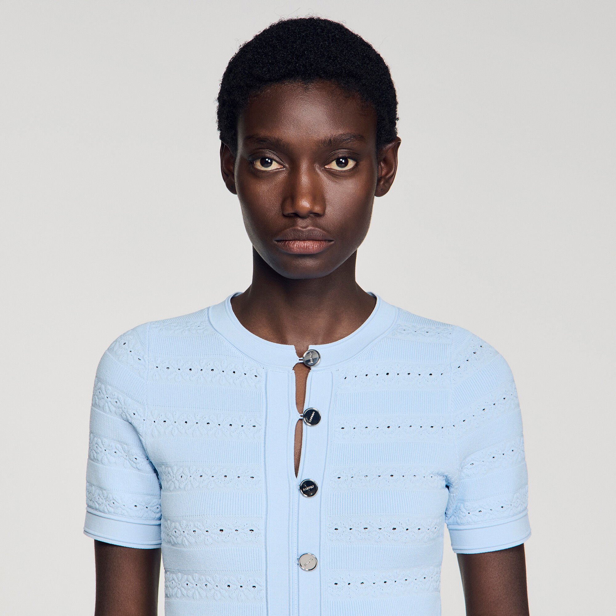 Robe longue en maille