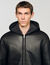 Blouson peau lainée