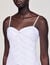 Robe longue à bustier drapé