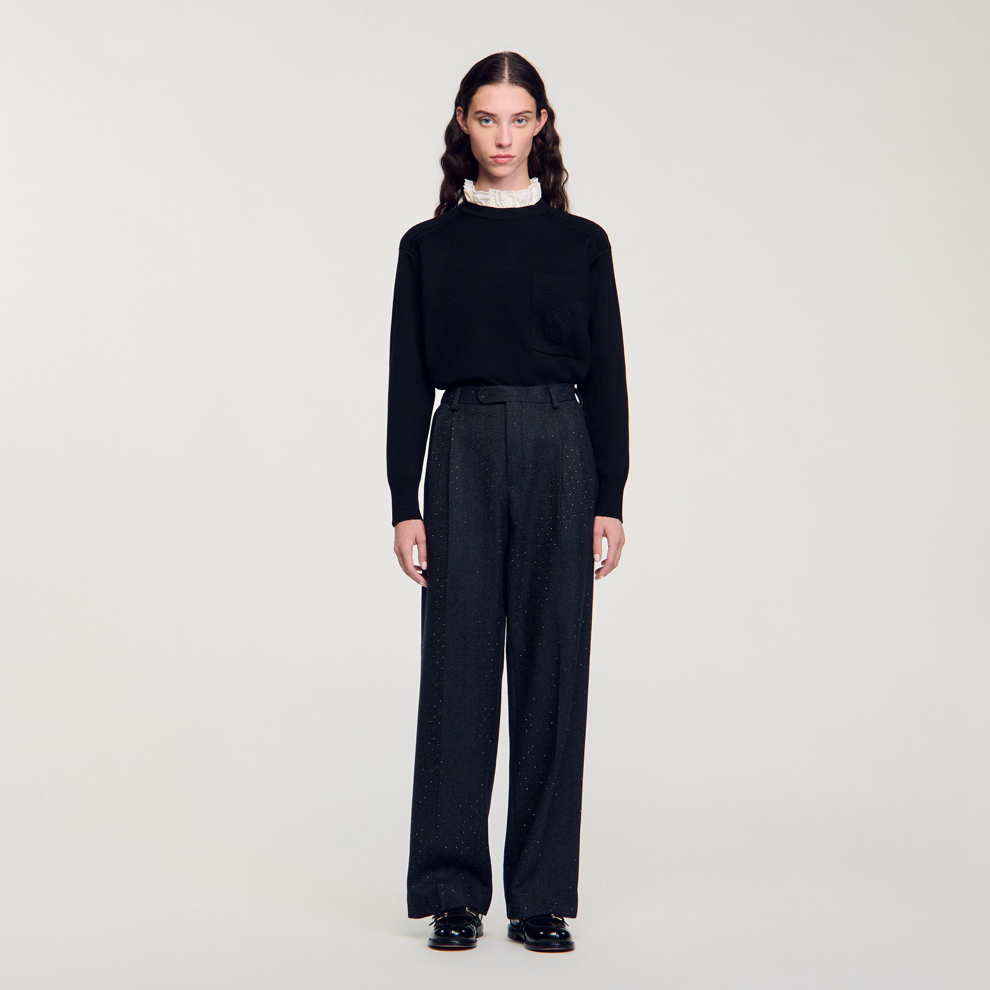 Pantalon de costume strassé