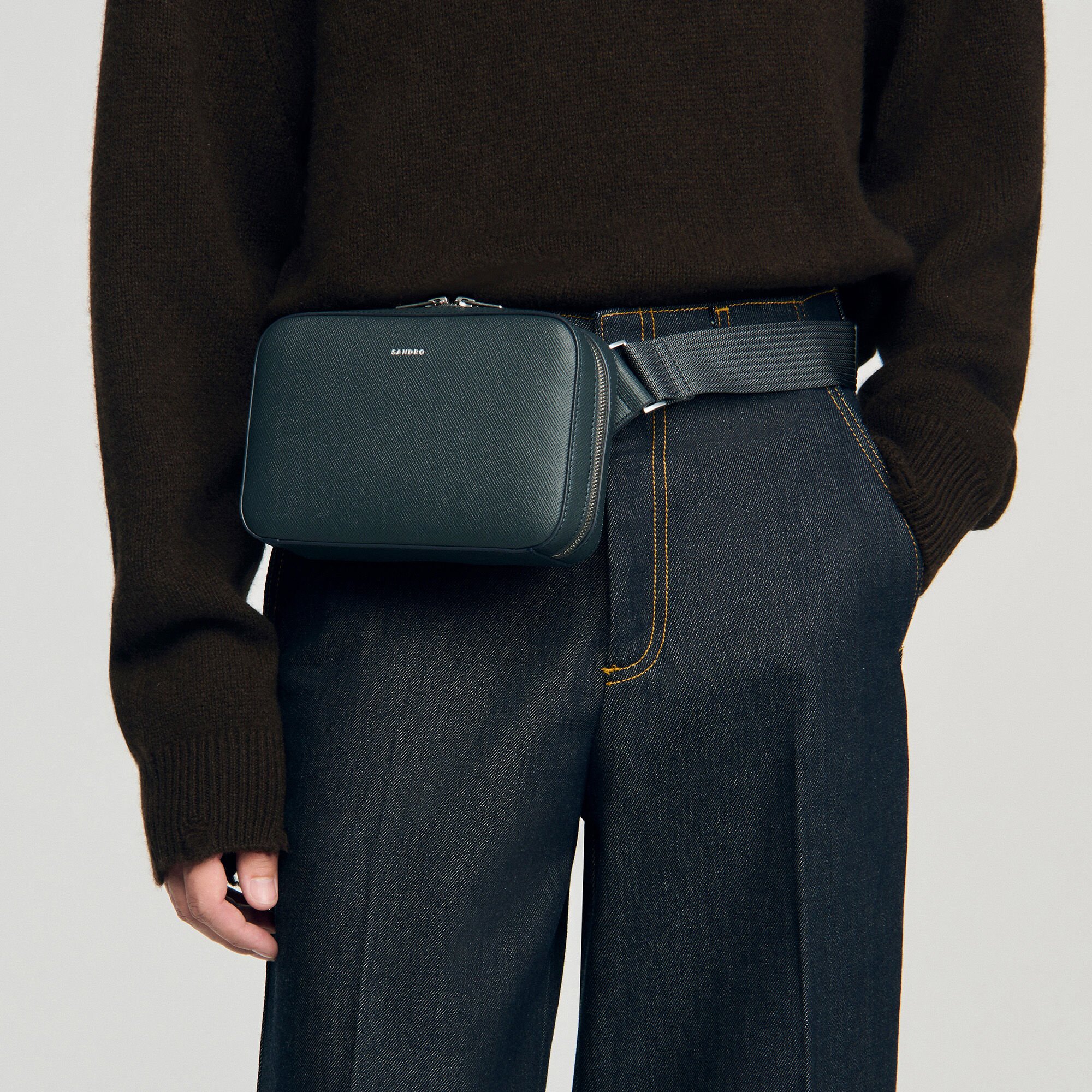 Petit sac en cuir reconstitué