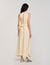 Robe longue  à détails dentelle 