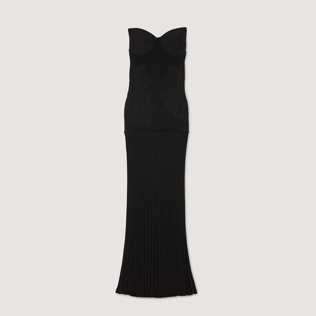Robe bustier en maille