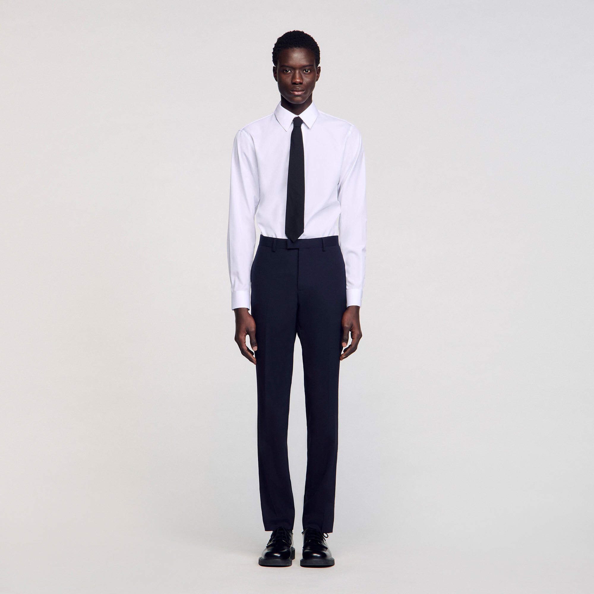 Pantalon de costume classique en laine