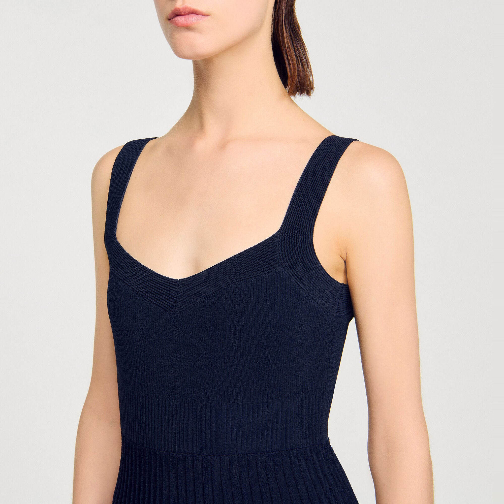 Robe courte en maille - Femme | Sandro Paris