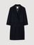 Manteau long en laine mélangée