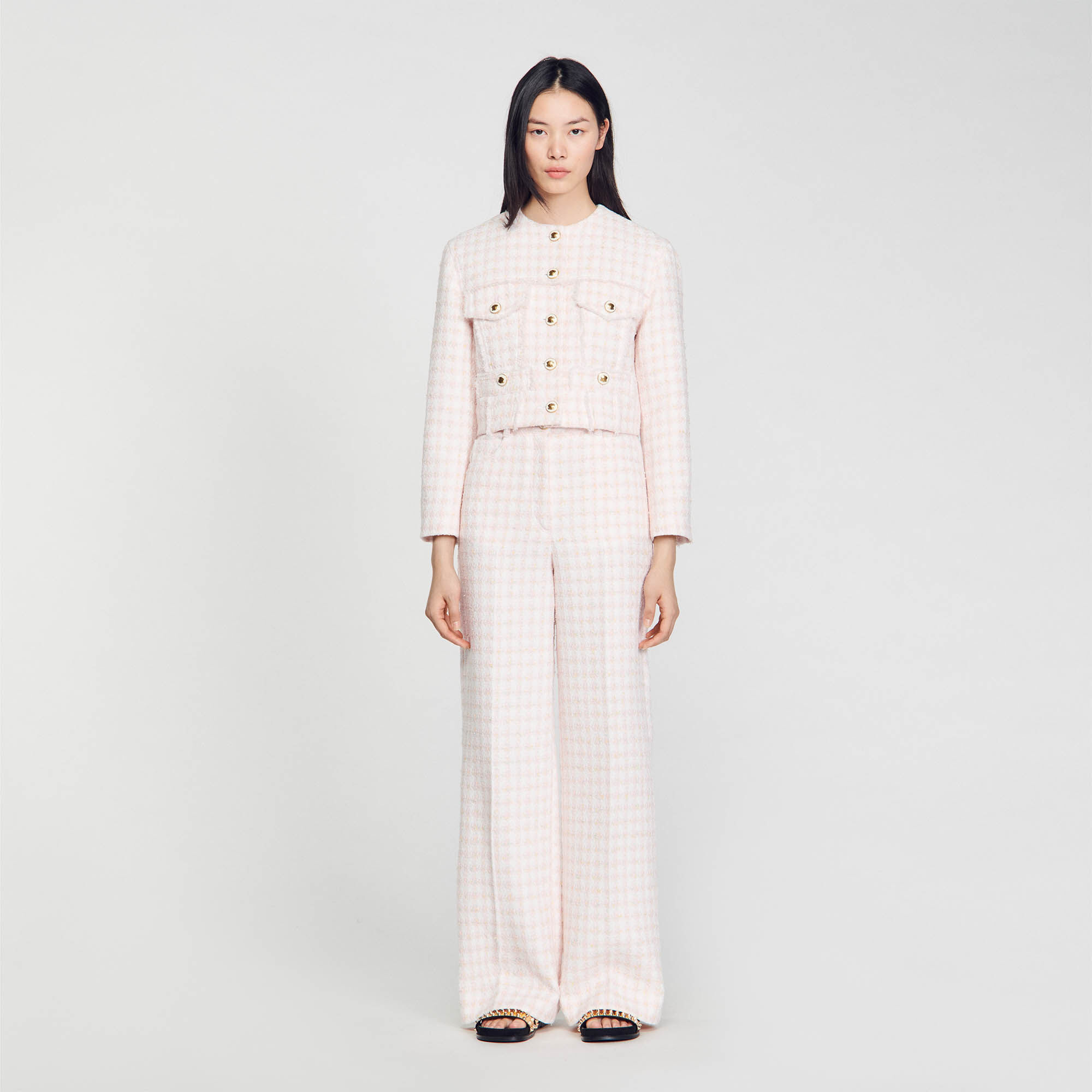Sandro veste tweed new arrivals