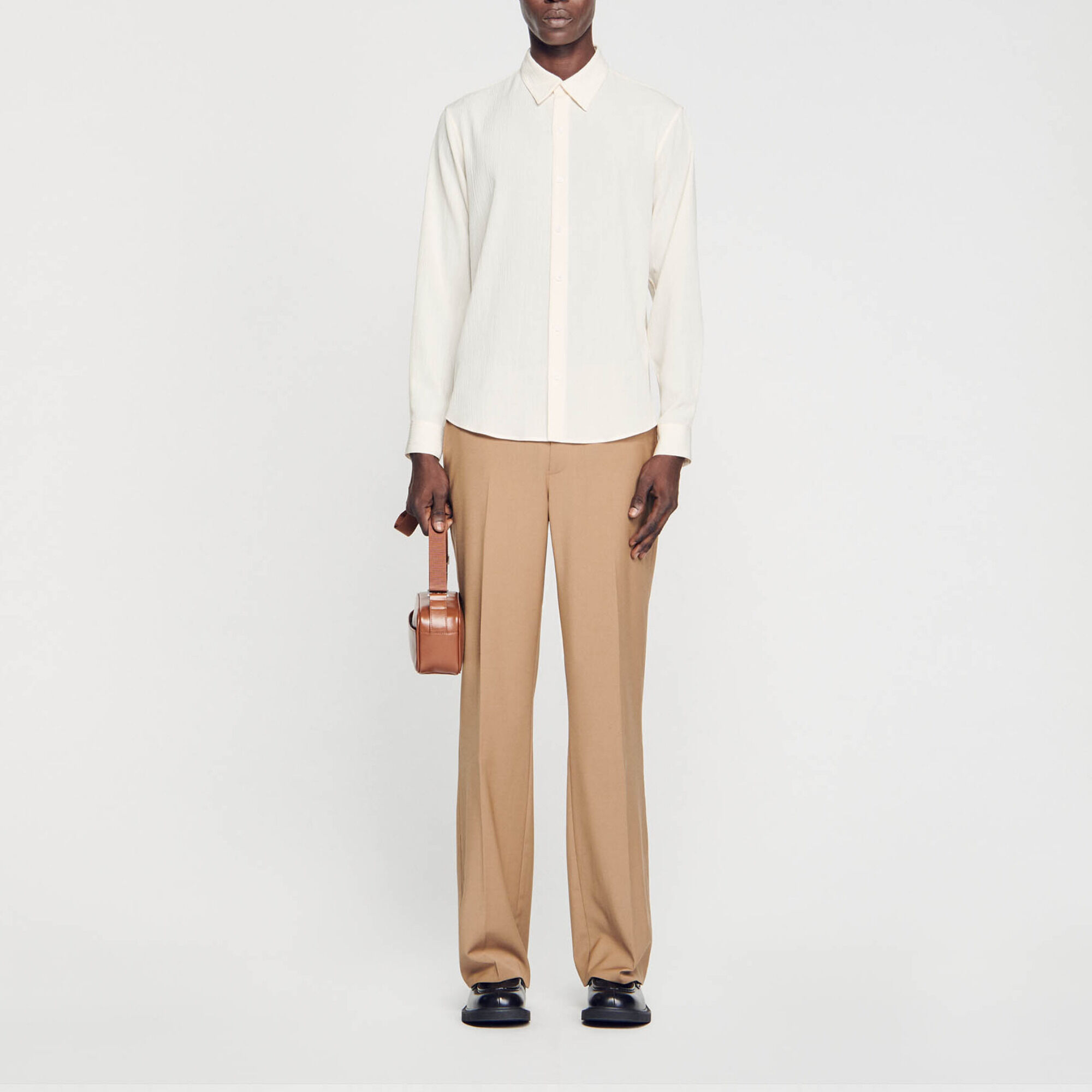 Chemise fluide plissée