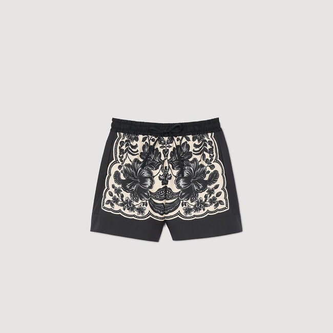Short à imprimé fleuri hawaïen