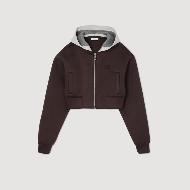 Blouson sweatshirt à capuche