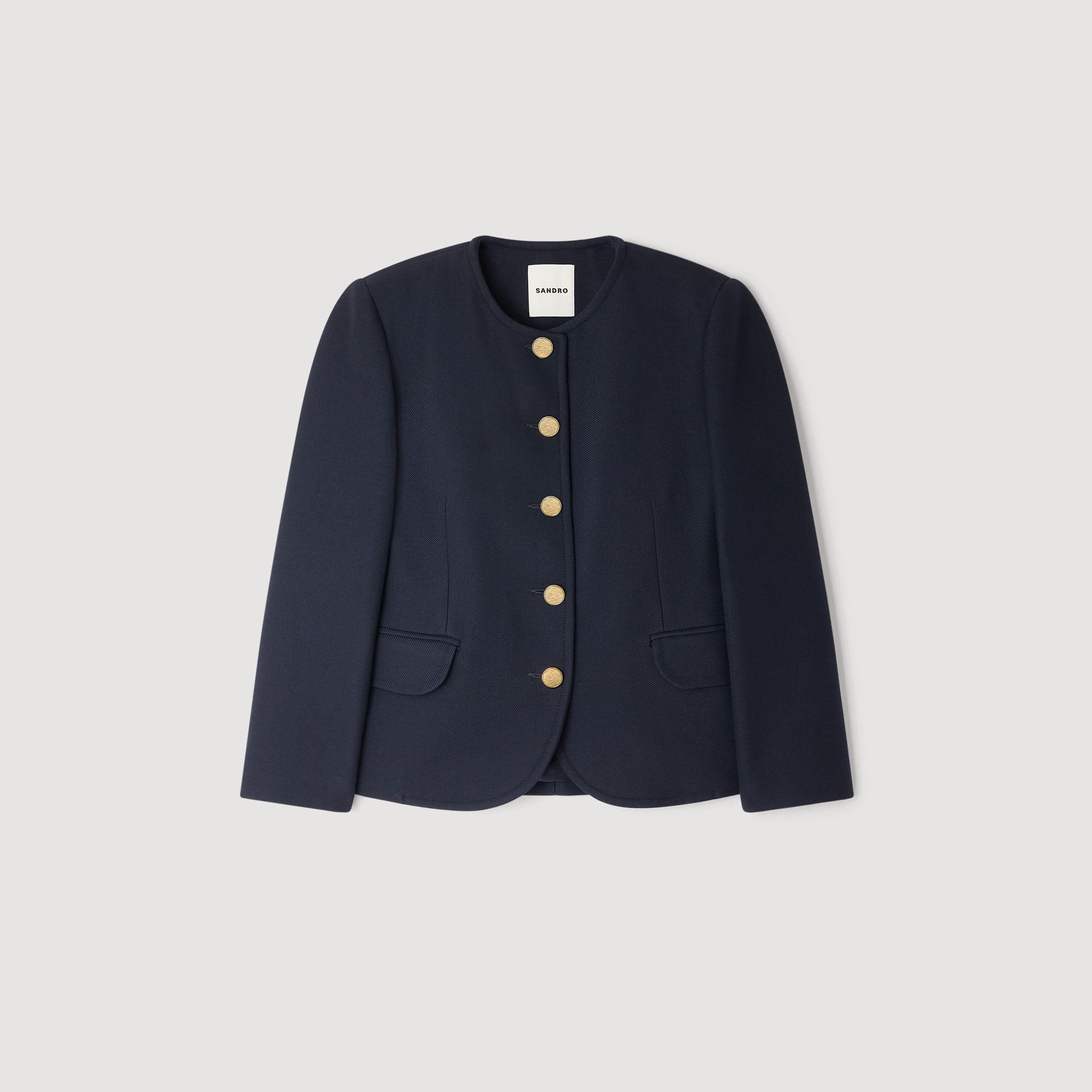 Veste à col rond