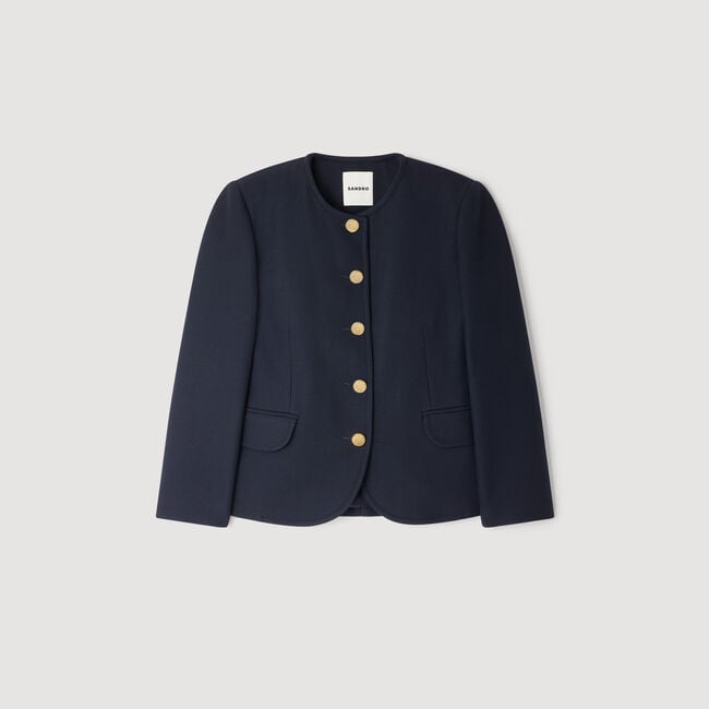 Veste à col rond