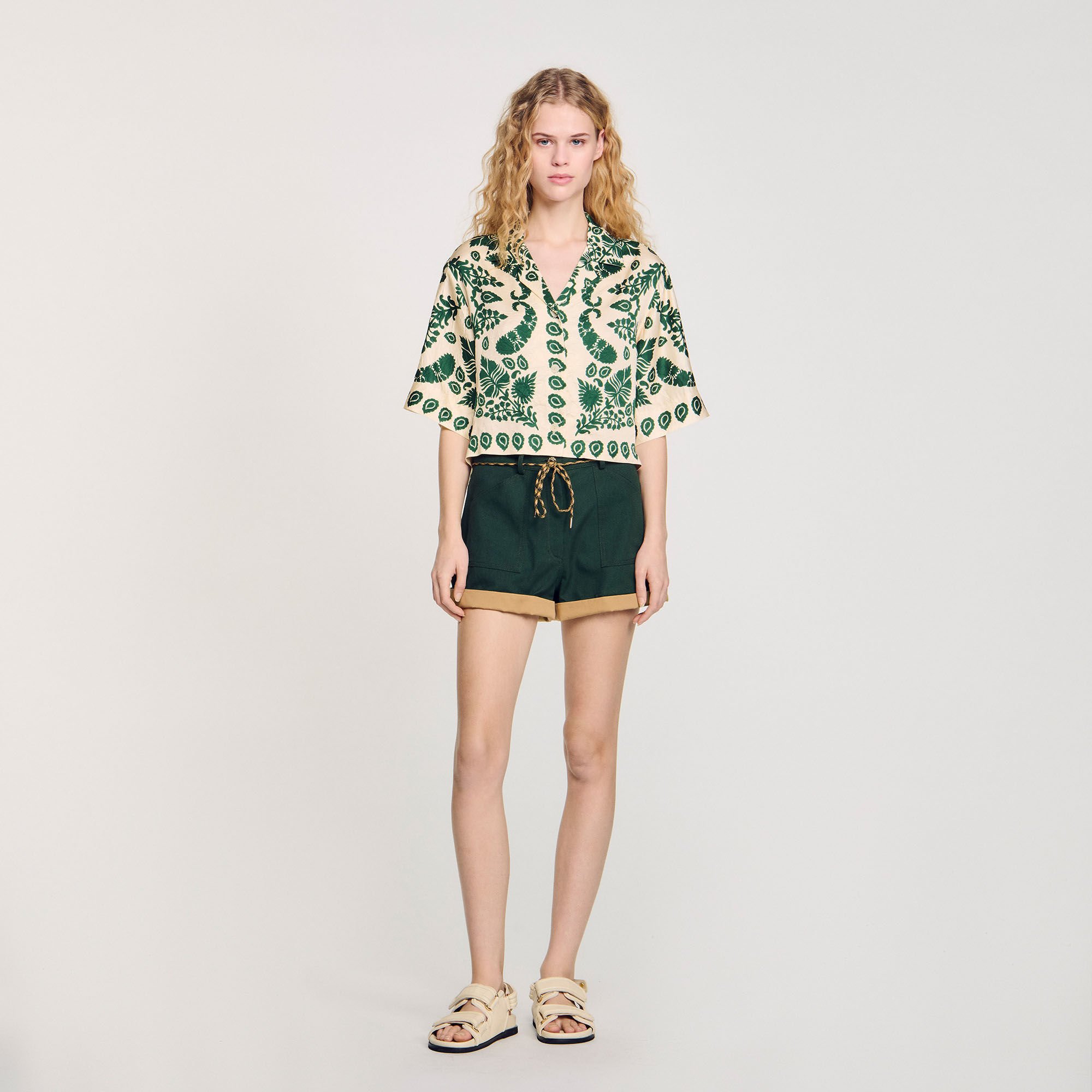 Chemise à imprimé fleuri