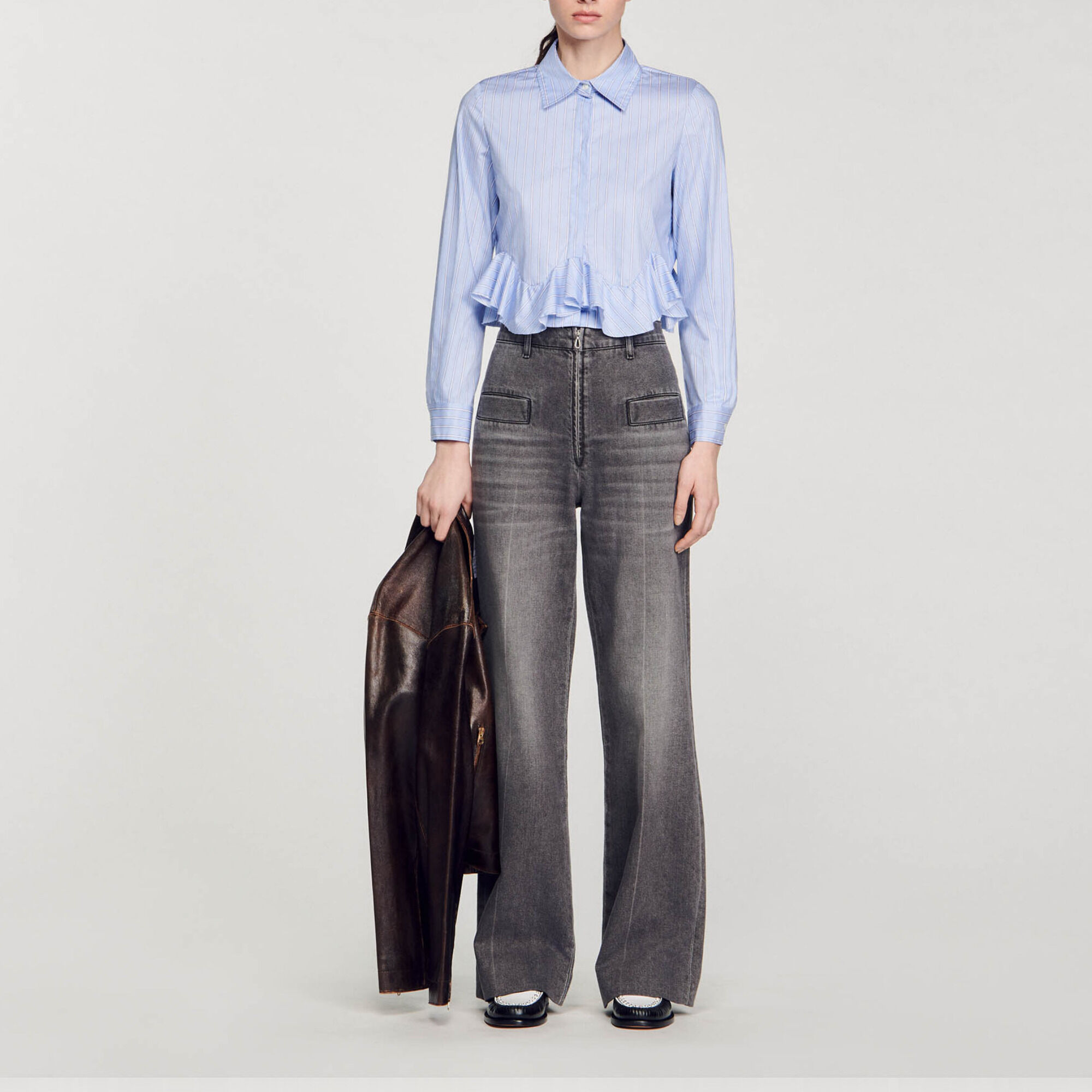 Chemise en jean sandro on sale