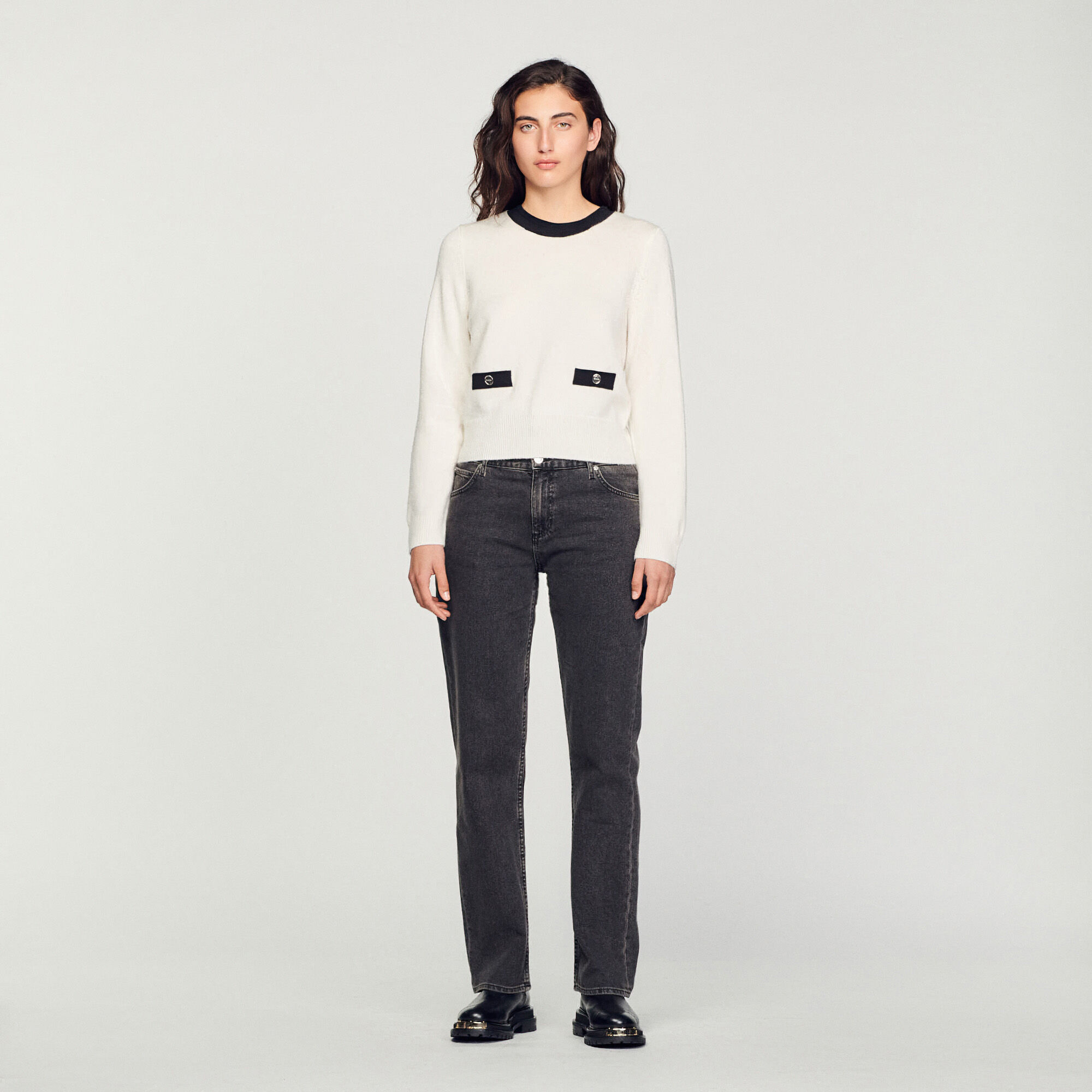 Pull sans manche sandro outlet
