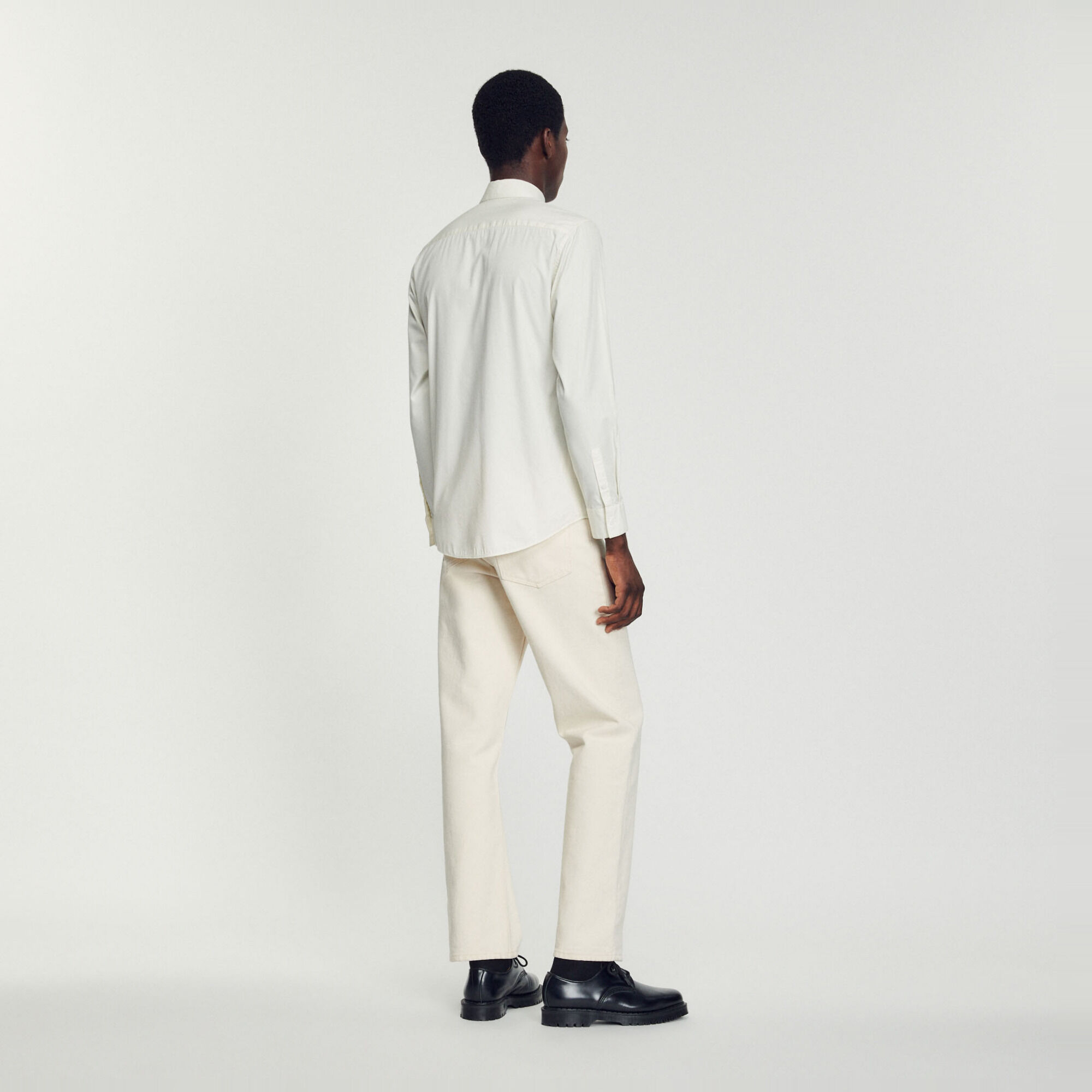 Chemise en coton avec broderie signature