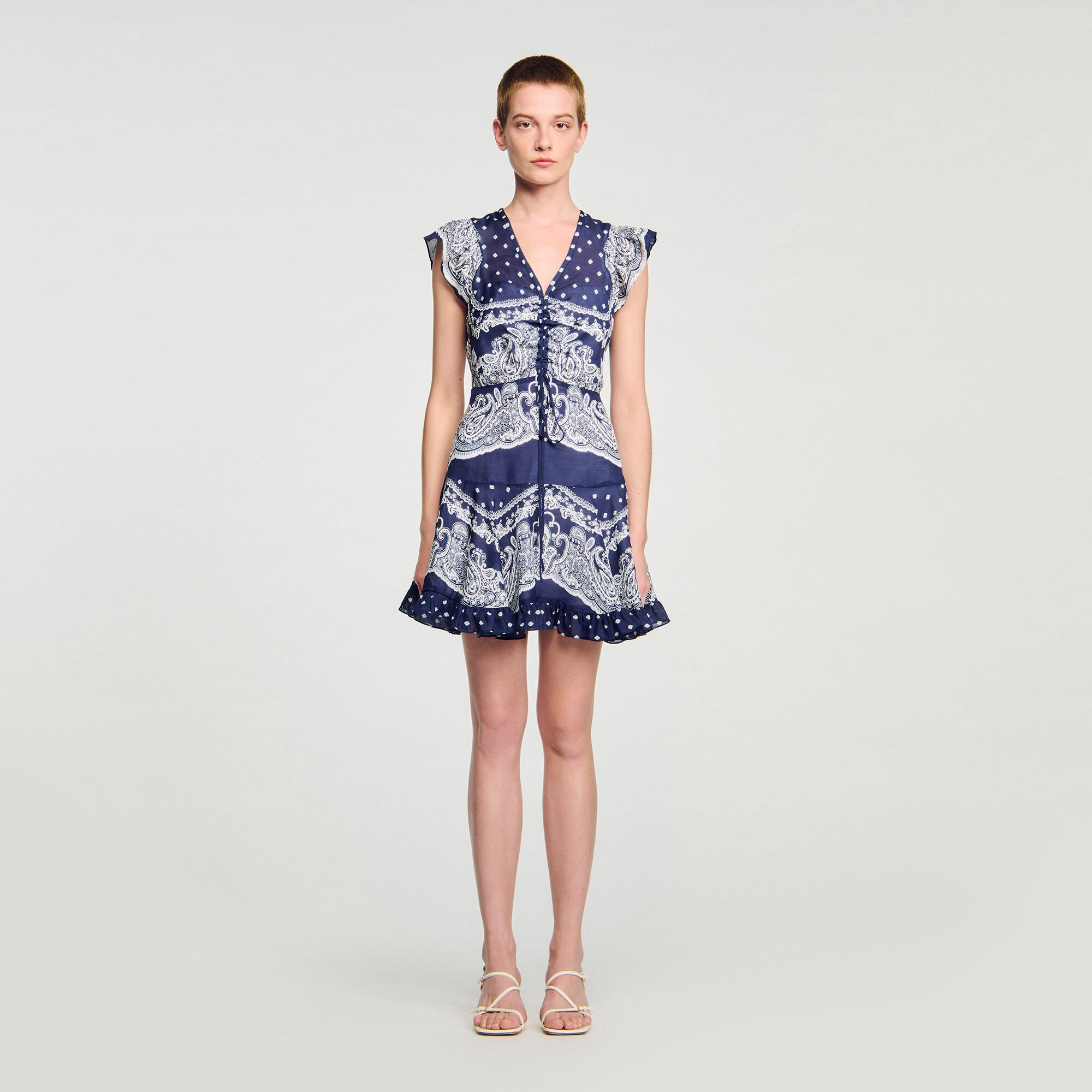 Robe courte à imprimé bandana