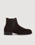 Chelsea Boots en cro&ucirc;te de cuir - Homme | Sandro Paris
