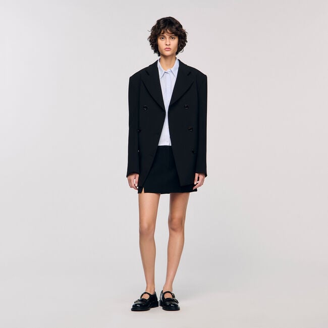 Veste de tailleur croisée