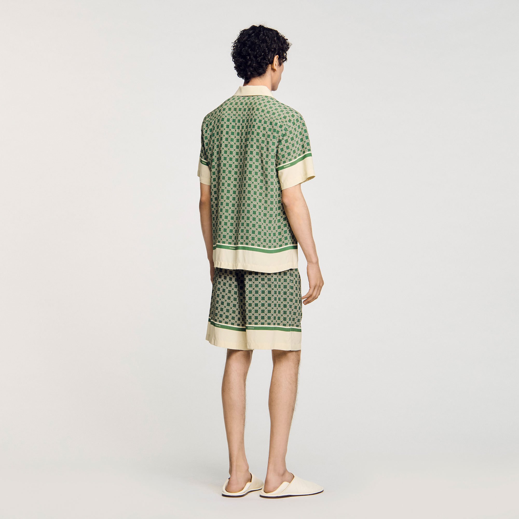 Chemise imprimée à manches courtes