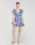 Robe courte &agrave; imprim&eacute; floral 