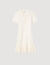 Robe courte en maille col polo