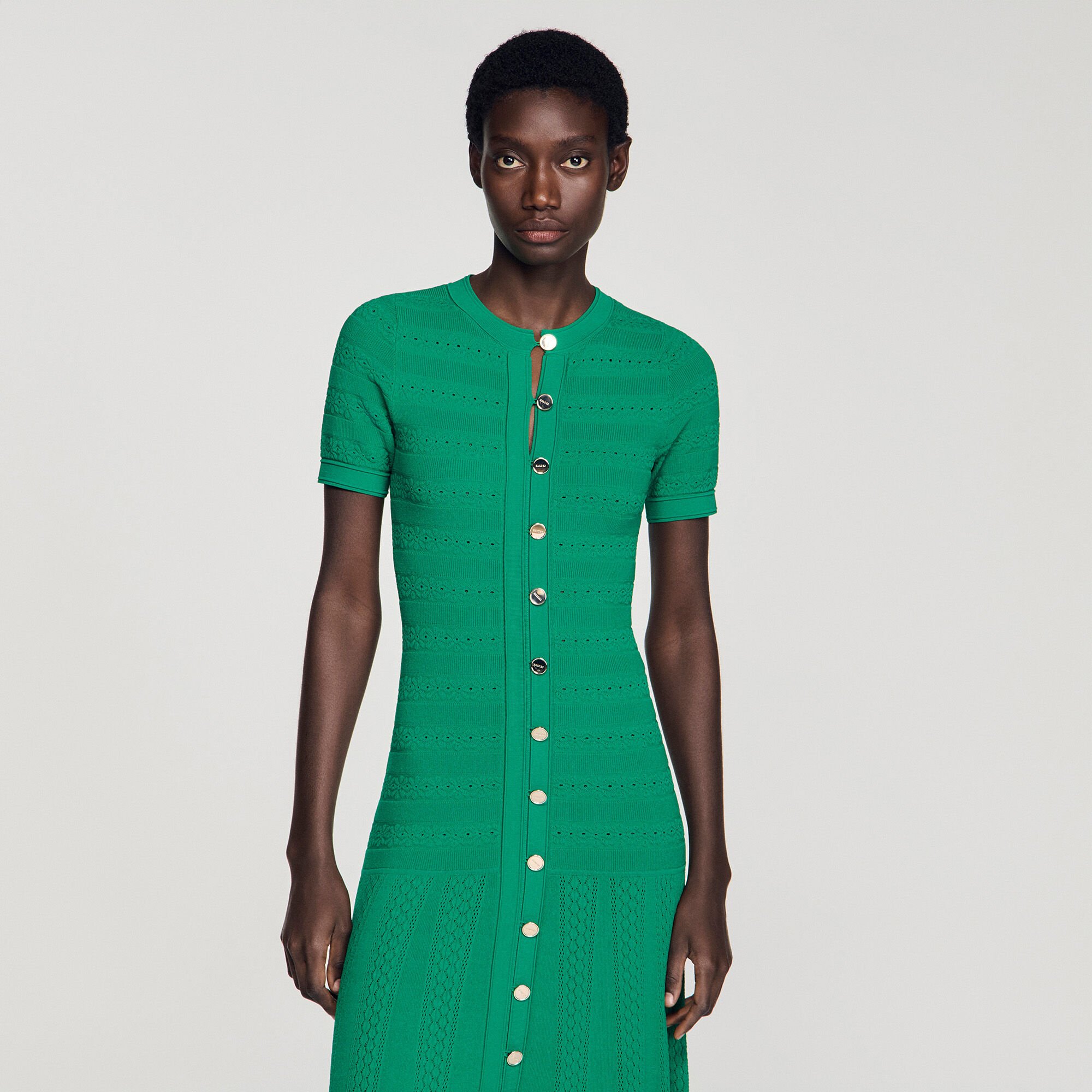 Robe longue en maille