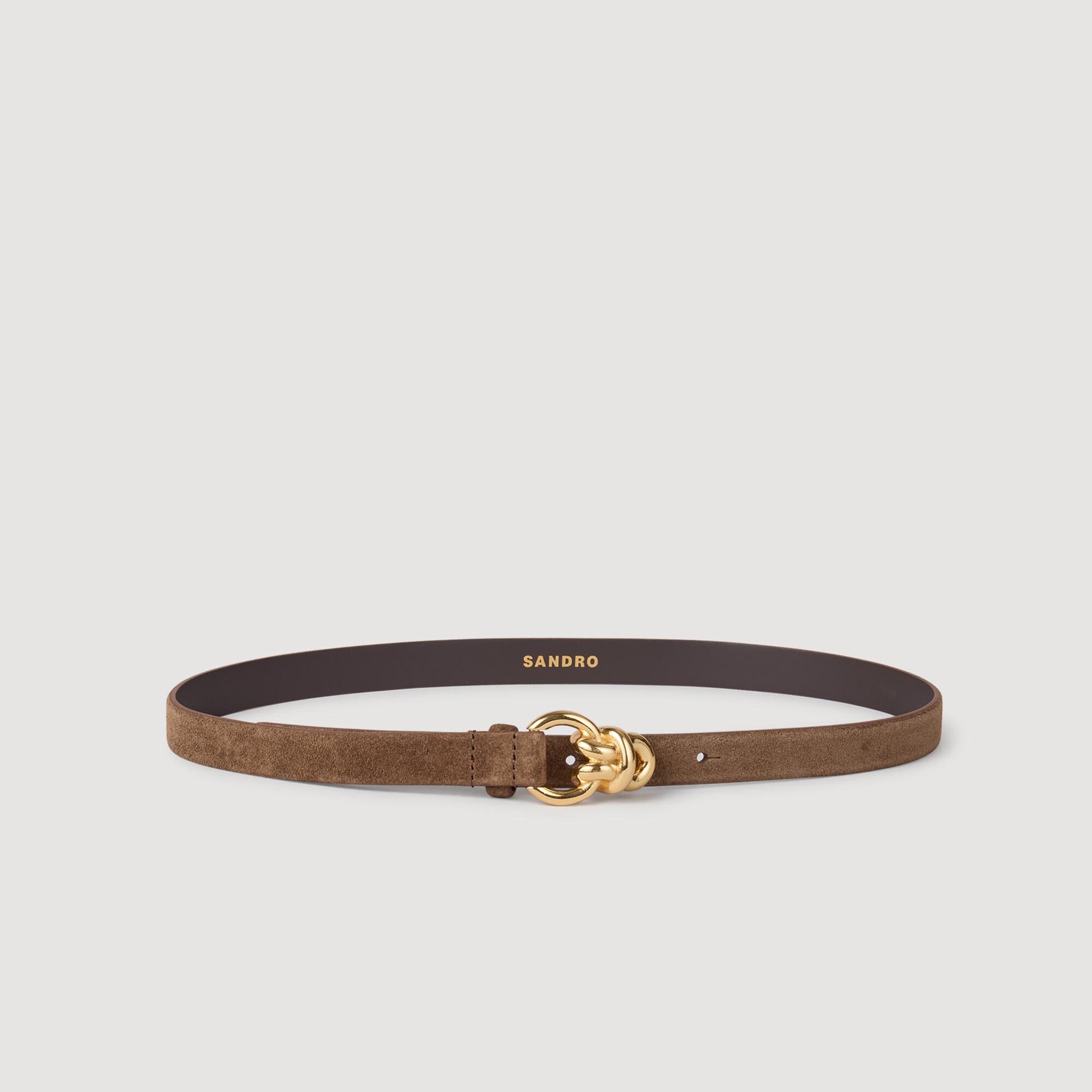 Ceinture en cuir suède