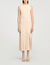 Robe longue en maille &agrave; franges - Femme | Sandro Paris