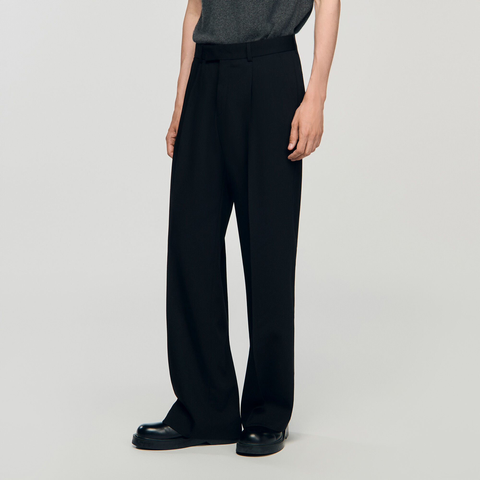 Pantalon  large à pli 