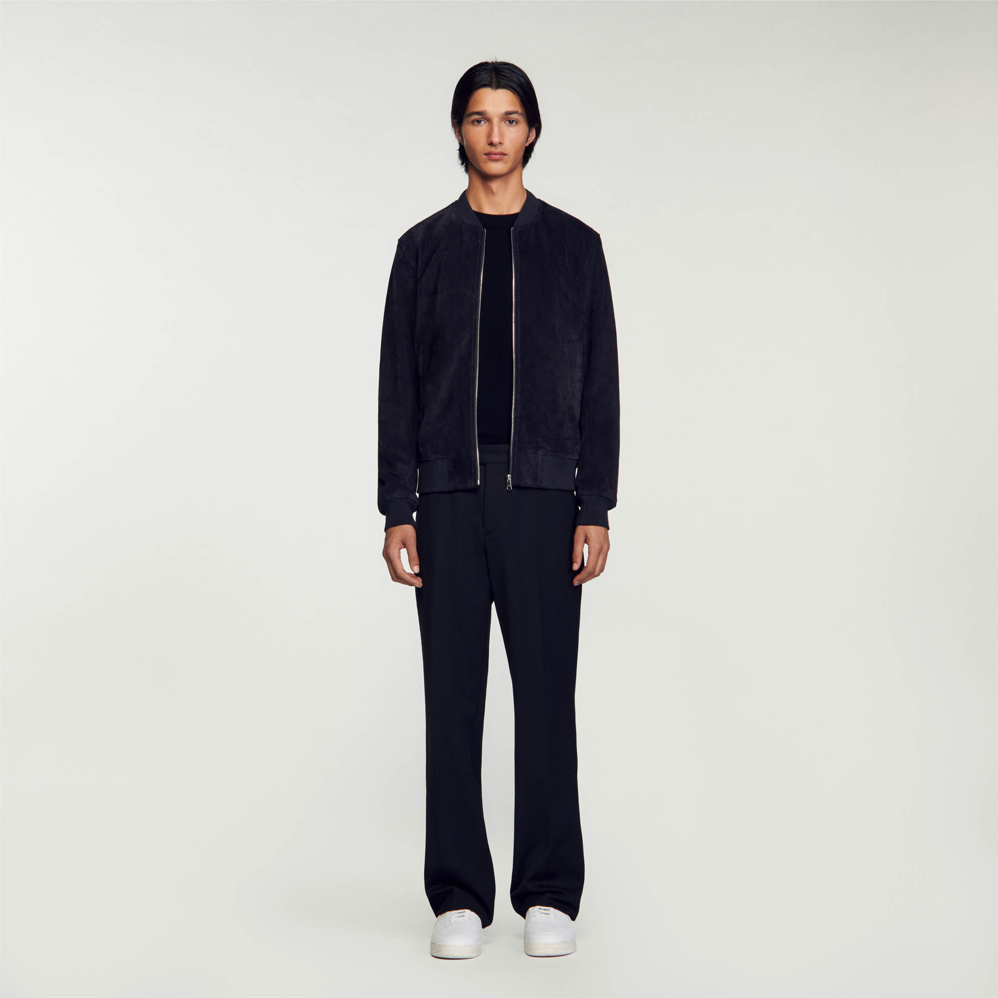 Sandro veste en cuir homme top
