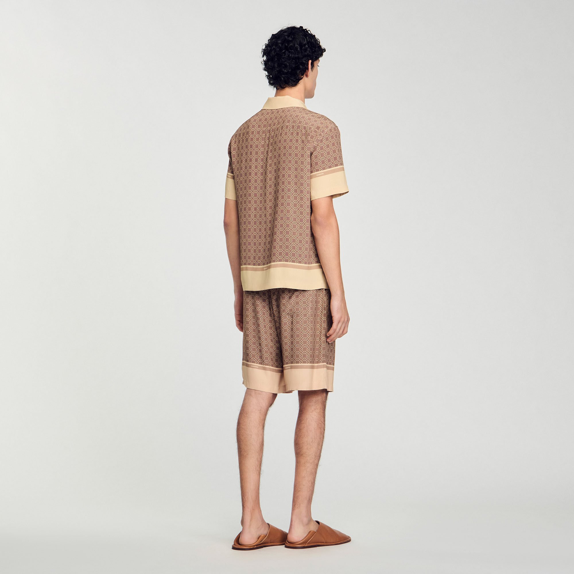 Chemise imprimée à manches courtes