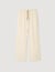Pantalon large en coton élastiqué