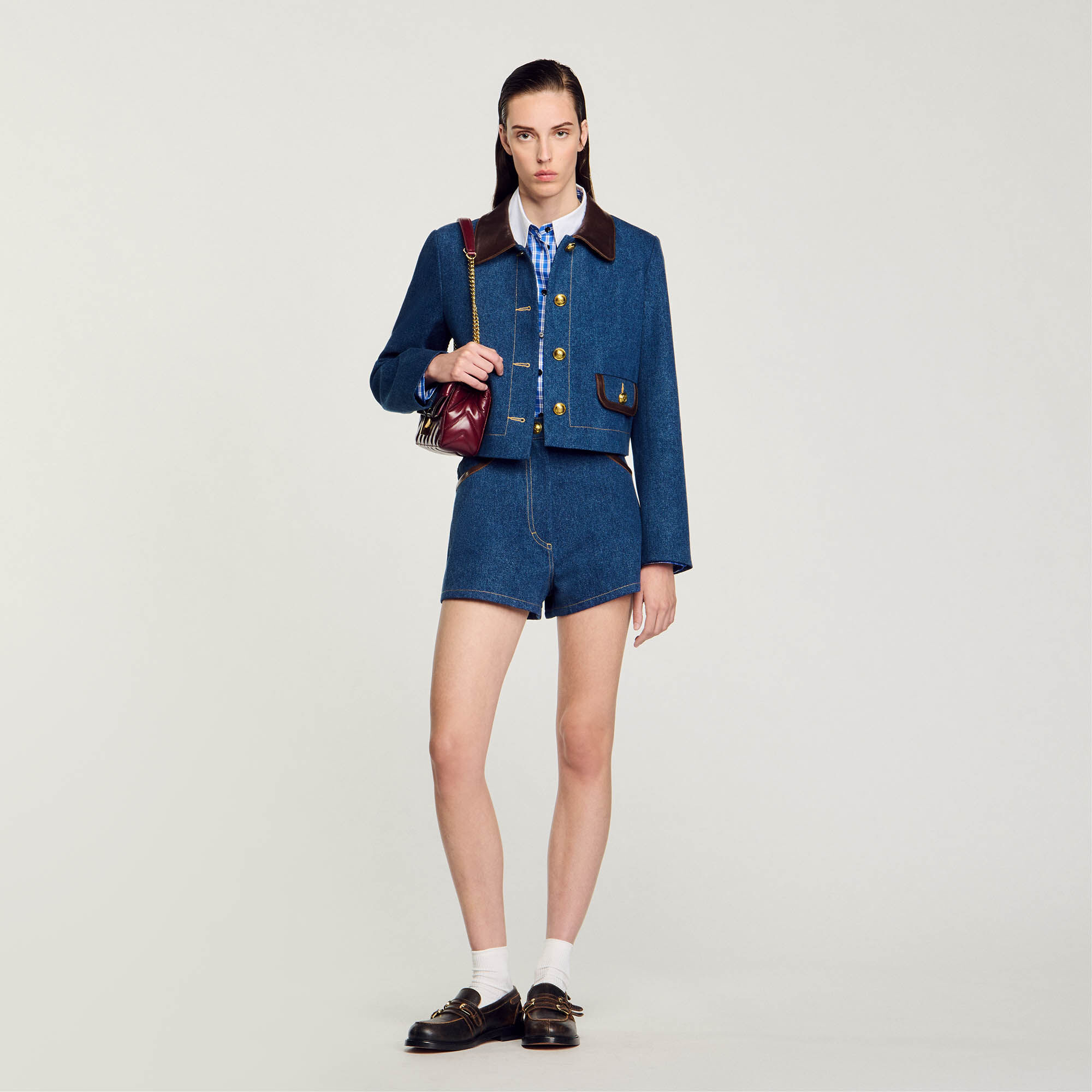 Sandro veste en jean femme outlet