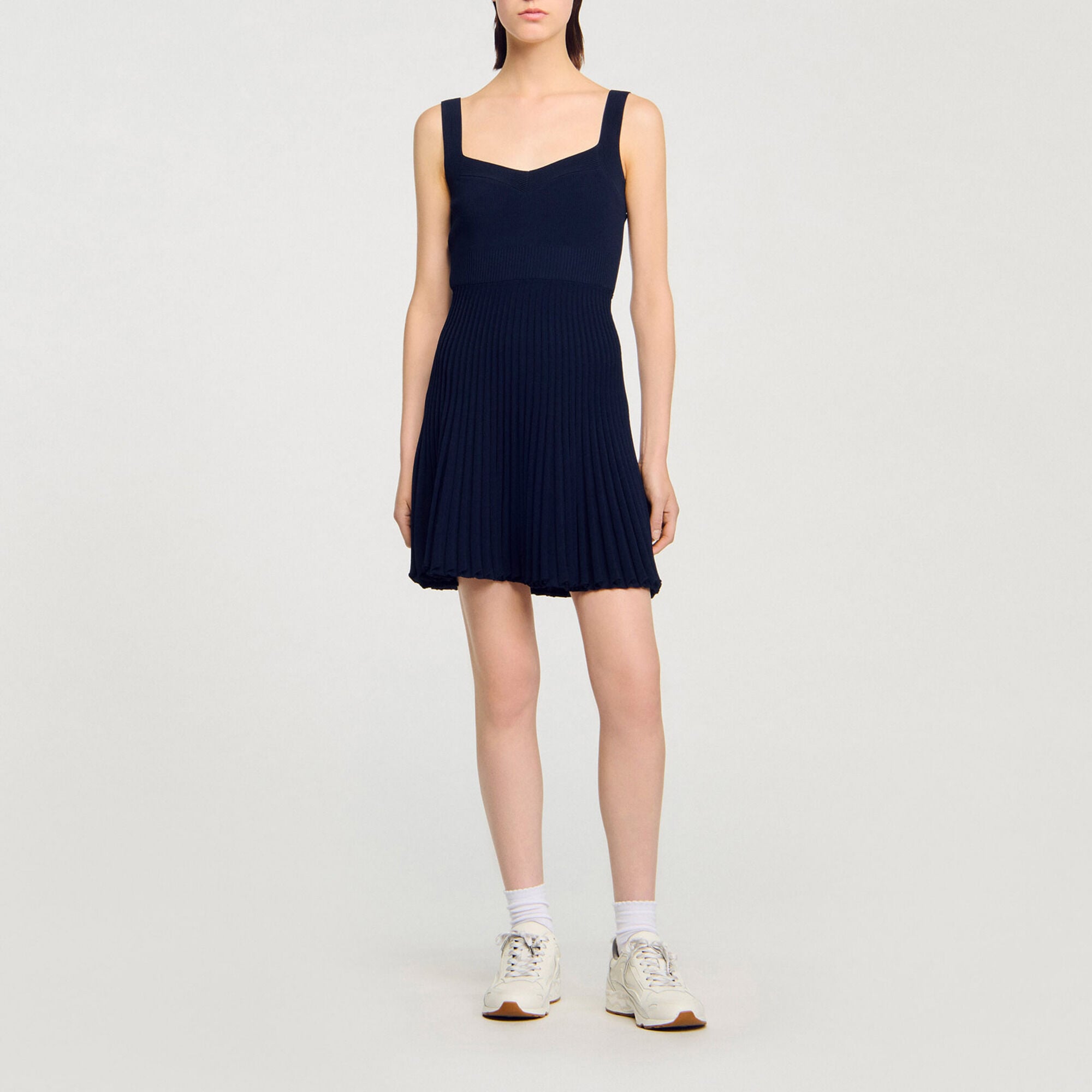Robe courte en maille - Femme | Sandro Paris
